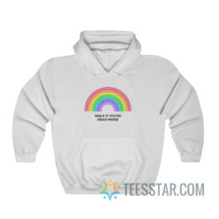 Smile if You're Dead Inside Rainbow Hoodie