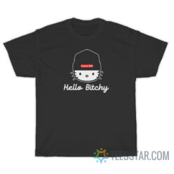 Hello Bitchy Hello Kitty Parody T-Shirt