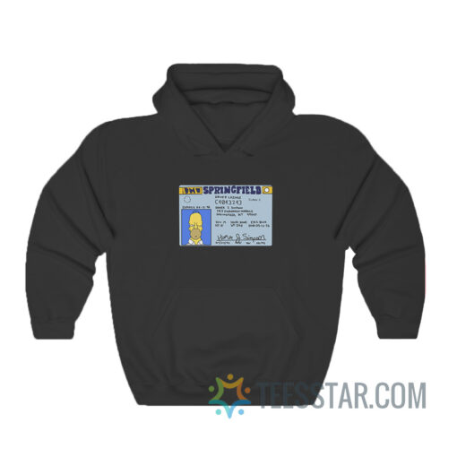 Homer J. Simpson Drivers License Hoodie