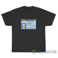 Homer J. Simpson Drivers License T-Shirt