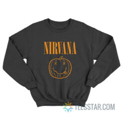 Nirvana Halloween Pumpkin Logo Sweatshirt