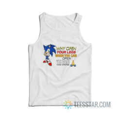 Sonic Why Open Your Legs When You Can Open The Bible Tank Top