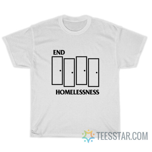 End Homelessness Black Flag Parody T-Shirt