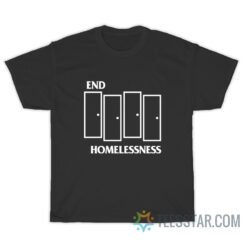 End Homelessness Black Flag Parody T-Shirt