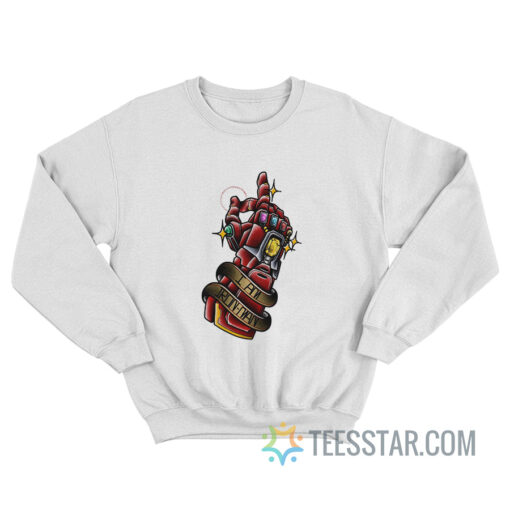 I Am Iron Man Tattoo Sweatshirt