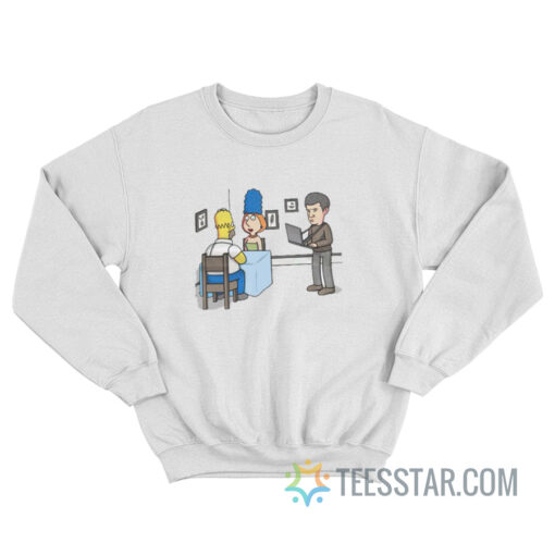 Homer Simpson And Lois Griffin Sweatshirt