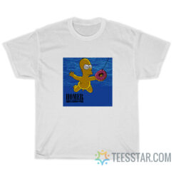 Homer Simpson Parody Nirvana Nevermind T-Shirt