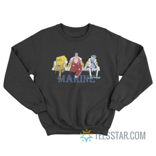 One Piece Admirals SpongeBob Version Sweatshirt