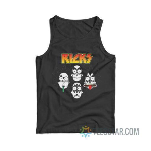 Rick And Morty Parody Kiss Tank Top