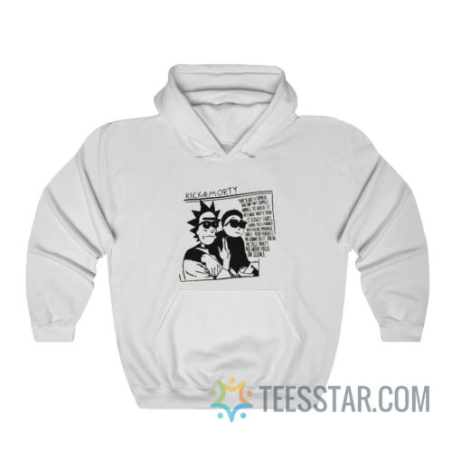 Rick And Morty Sonic Youth Parody Hoodie