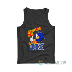 Sonic Always Pee After Sex Tank Top