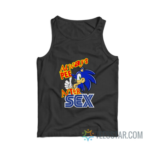 Sonic Always Pee After Sex Tank Top