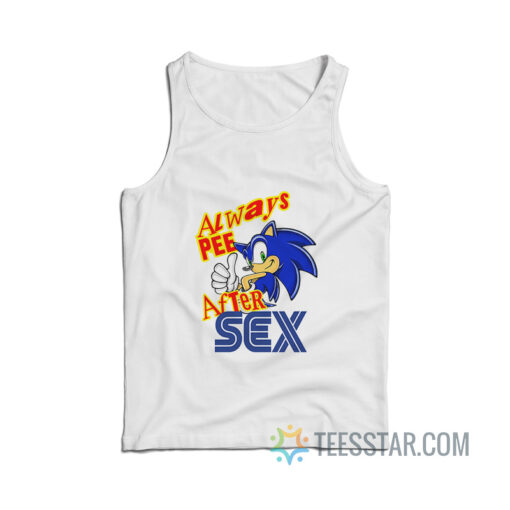 Sonic Always Pee After Sex Tank Top