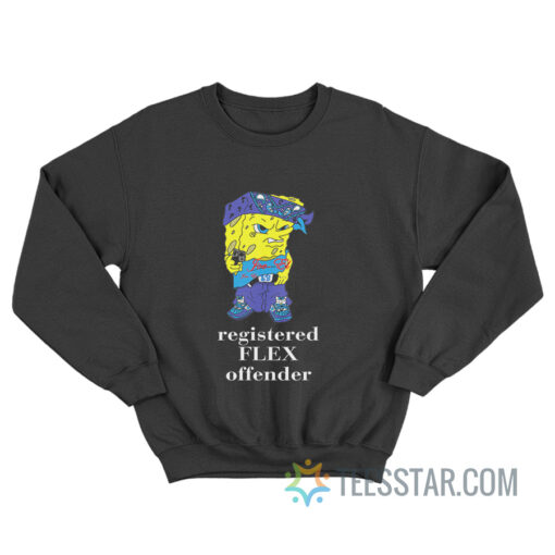 Spongebob Registered Flex Offender Sweatshirt