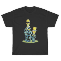 Vintage The Simpsons Men in Black T-Shirt