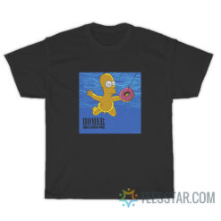 Homer Simpson Parody Nirvana Nevermind T-Shirt