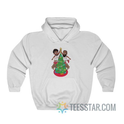 Joel Embiid And James Harden Christmas Tree Hoodie