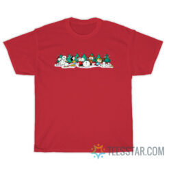 Peanuts Snoopy Snowman Winter Holiday T-Shirt