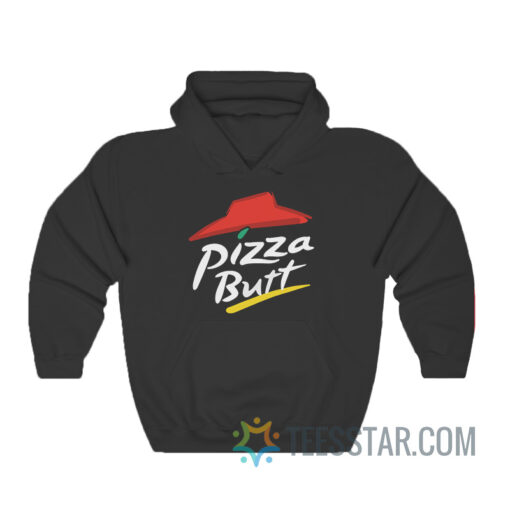 Pizza Butt Logo Parody Hoodie