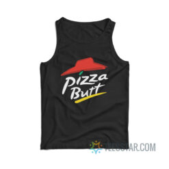 Pizza Butt Logo Parody Tank Top