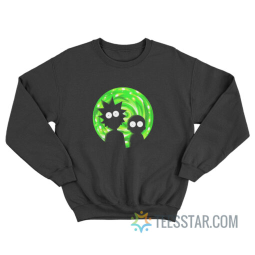 Rick And Morty Portal Silhouette Sweatshirt