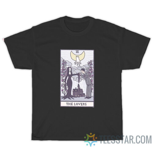 The Lovers Tarot Addams Family T-Shirt