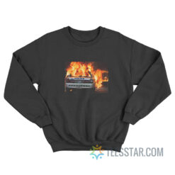 Toronto Police Car In Fire Sweatshirt