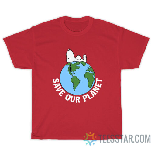 Vintage Save Our Planet Snoopy T-Shirt