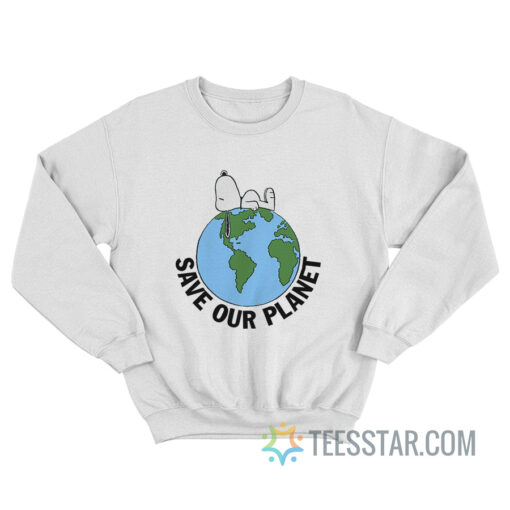 Vintage Save Our Planet Snoopy Sweatshirt