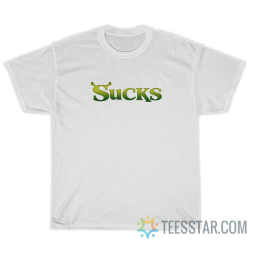 Shrek Sucks Logo Parody T-Shirt