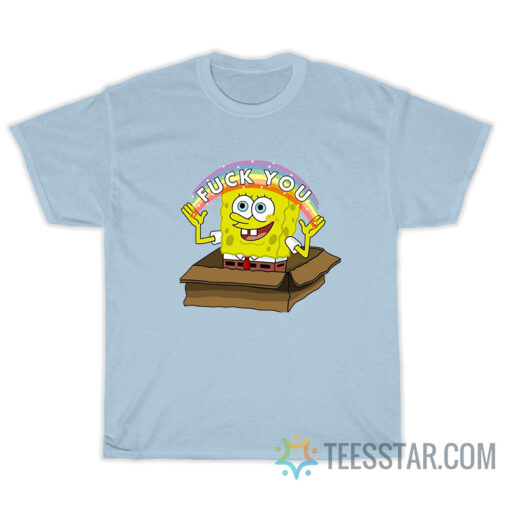 Spongebob Rainbow Fuck You T-Shirt