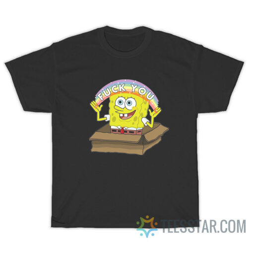 Spongebob Rainbow Fuck You T-Shirt