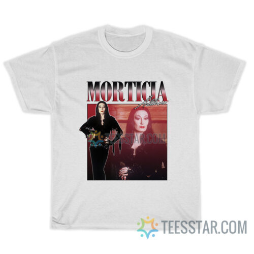 Vintage Anjelica Huston Morticia Addams T-Shirt - Teesstar.com