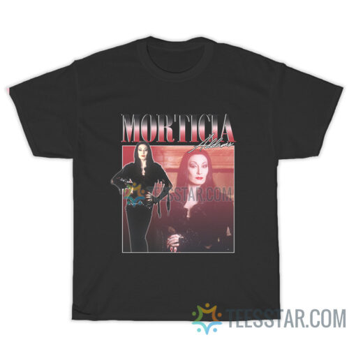 Vintage Anjelica Huston Morticia Addams T-Shirt - Teesstar.com