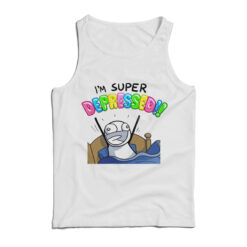 I'm Super Depressed Meme Tank Top