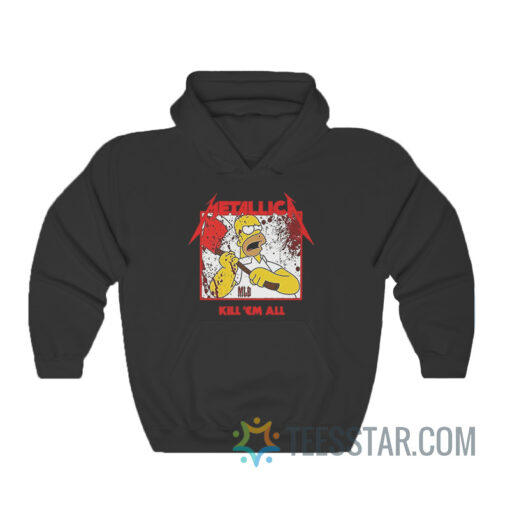 Metallica Homer Simpson Kill 'Em All Hoodie