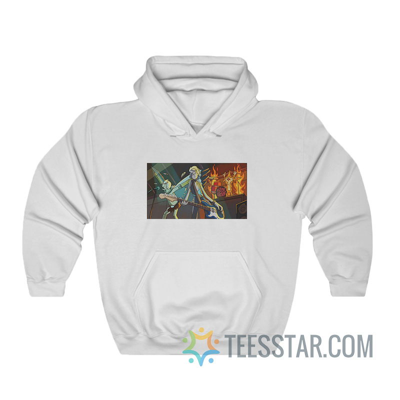 Rick And Morty Rockstar Rick Hoodie For Unisex - Teesstar.com