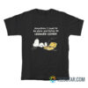 Snoopy Sometimes I Need To Be Alone And Listen To Leonard Cohen T-Shirt