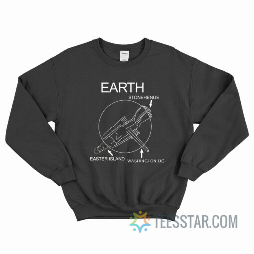 Earth Stonehenge Easter Island Washington DC Sweatshirt