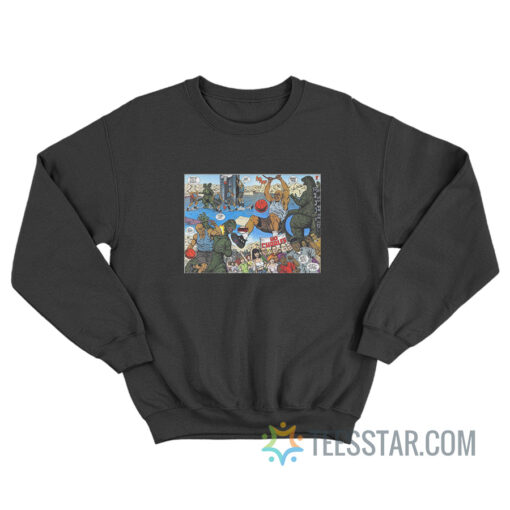 Godzilla Vs Charles Barkley Sweatshirt