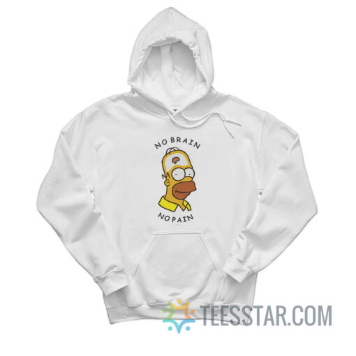 Homer Simpson No Brain No Pain Hoodie