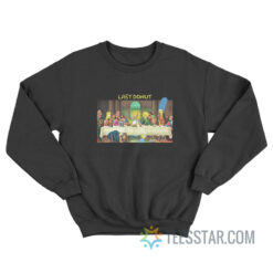 Last Donut Simpsons The Last Supper Parody Sweatshirt