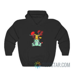 Pokemon Pikachu And Bulbasaur Mashup Naruto Hoodie