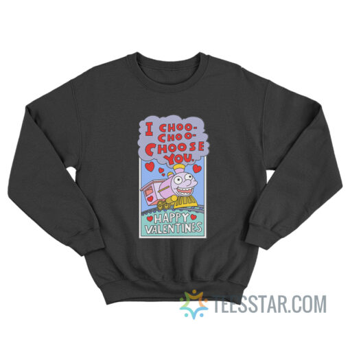 The Simpsons I Choo Choo Choose You Valentine Sweatshirt