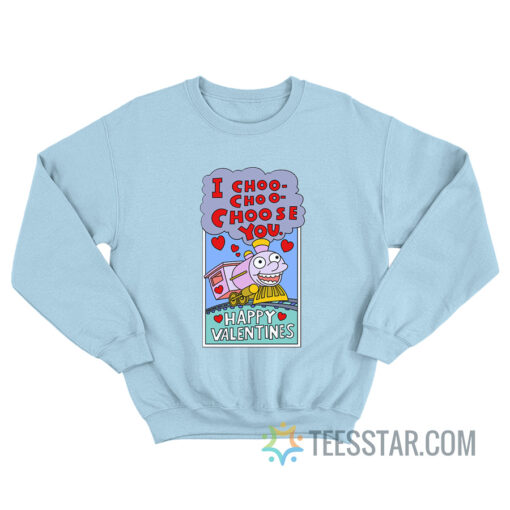 The Simpsons I Choo Choo Choose You Valentine Sweatshirt