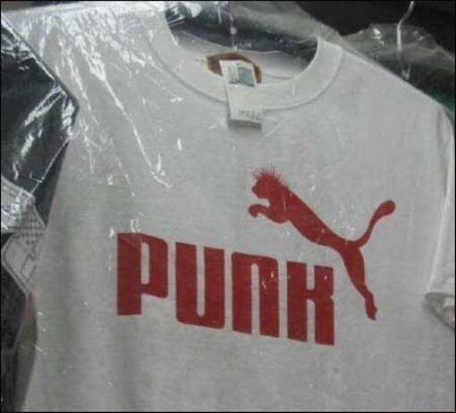 Punk Puma Logo Parody T-Shirt