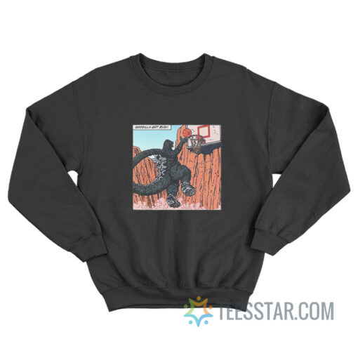 Godzilla Playing Basketball Sweatshirt