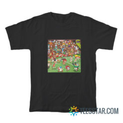 Ren And Stimpy Football T-Shirt