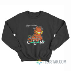 Garfield I Hate Mondays But I Fucking Love Cum Sweatshirt