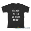 Are You Kitten Me Right Meow T-Shirt